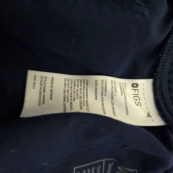 Figs Navy Zamora Jogger Scrub Pants Nurse Doctor CNA Hospital - Picture 4 of 4